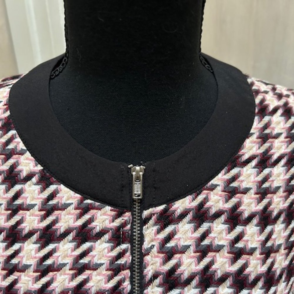 Bcbgeneration Houndstooth Boucle Jacket Size Xs - image 5